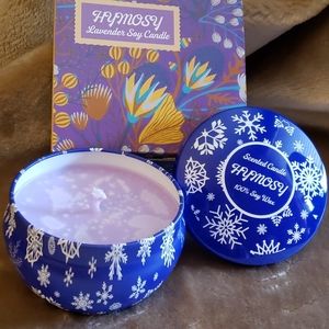Hymosy Soy Wax Candle, Lavender, 8.1 oz Tin